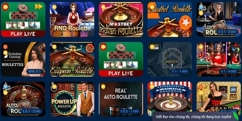 Các trò chơi casino trực tuyến tại Gwin rất đặc sắc